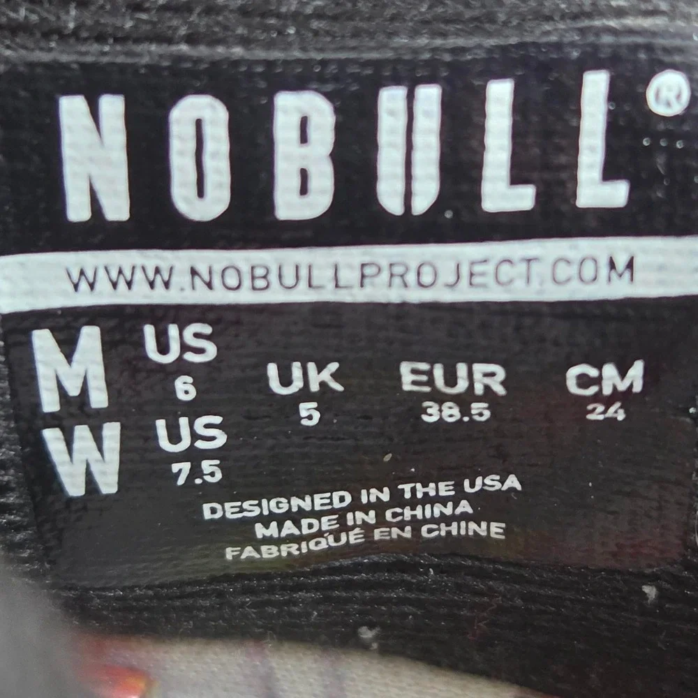 NOBULL Trainer Shoes Womens 6 Black Floral Daisy Outwork SuperFabric Running Gym
